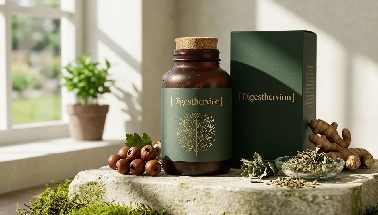 Digesthervion natural supplement bottle